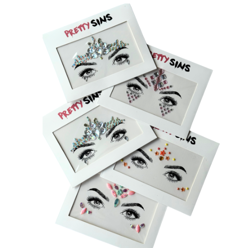 PRETTY SINS FACE GEMS – BARGAIN BUNDLE (SET OF 5)